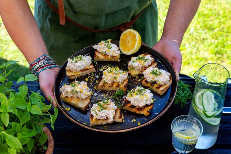 Grillatut katkarapuleivät