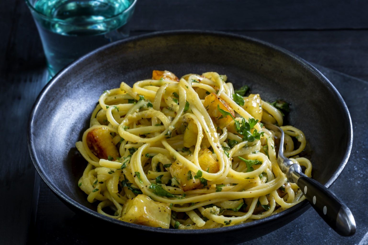 Haloumi carbonara