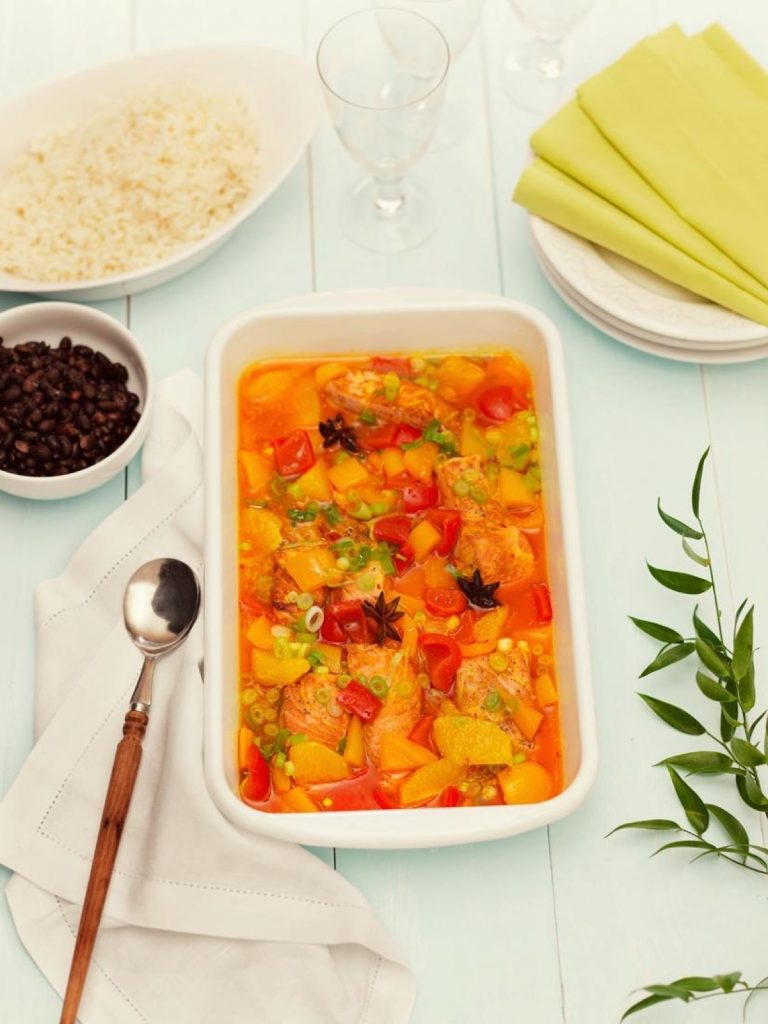 Lohi latinalaiseen tapaan on herkullinen arkiruoka