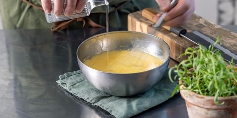 Pelasta juoksettunut bearnaise vaihe 1