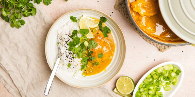 kanapata currylla ja kookoksella